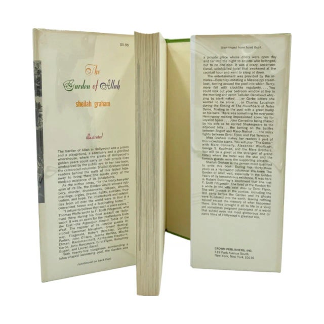 The Garden of Allah by Sheilah Graham Book 1970 1st Ed Hardcover Hollywood Hotel For Sale - Image 4 of 12