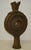 A monumental Jack Hooker slab built stoneware vase with a matte glaze. This sculptural vase was used in a Schumacher wall...