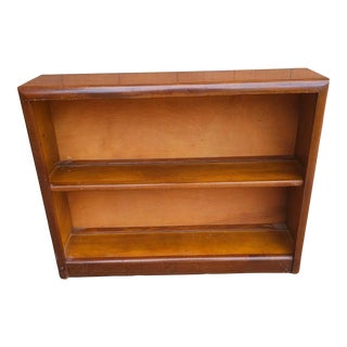 Mid-20th Century Solid Mahogany Encyclopedia Low Bookcase, Circa 1960s For Sale