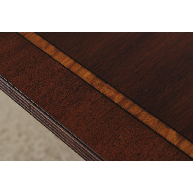 1990s Henkel Harris Model 2207 Mahogany Dining Room Table For Sale - Image 5 of 15
