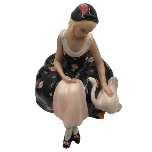 Overview: An enchanting and exceptionally large mid-century Italian art pottery figure created by the renowned Ars Pulchra...