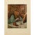 An excellent vintage full color Impressionist print after oil painting "Woman at Her Toilette" by Toulouse-Lautrec. Comes...