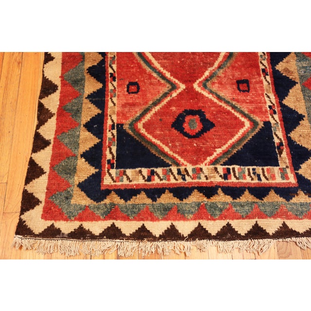 Mid 20th Century Nazmiyal Collection Vintage Persian Gabbeh Rug For Sale - Image 5 of 9