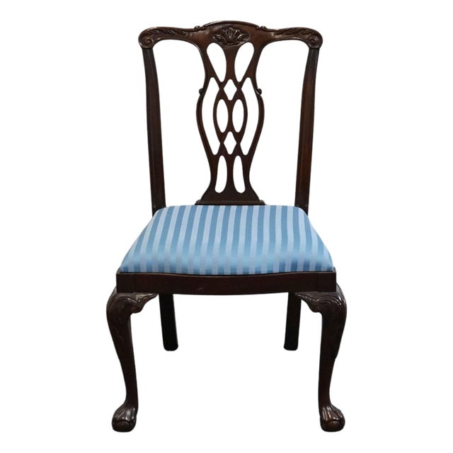 Pennsylvania House Solid Mahogany Traditional Chippendale Style Dining Side Chair 13-3107 / 13-3108 For Sale