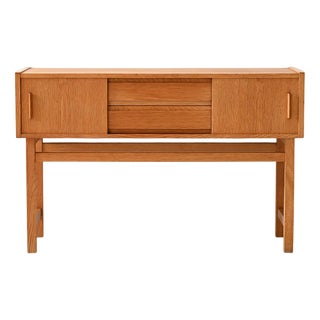 Vintage Scandinavian Sideboard in Light Teak, 1960s For Sale