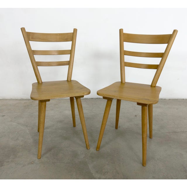 German Brutalist Bistro Chairs - Set of 8 For Sale - Image 9 of 16