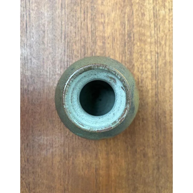 Brown Small Mid-Century German Studio Pottery Vase by Liebfriede Bernstiel, 1960s For Sale - Image 8 of 12