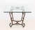 Black Mid-Century Modern Glass Top Wrought Iron Dining Table For Sale - Image 8 of 9