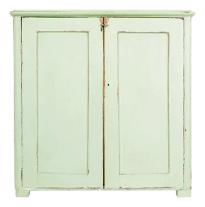 Antique Swedish Painted Pine Cabinet, 1850