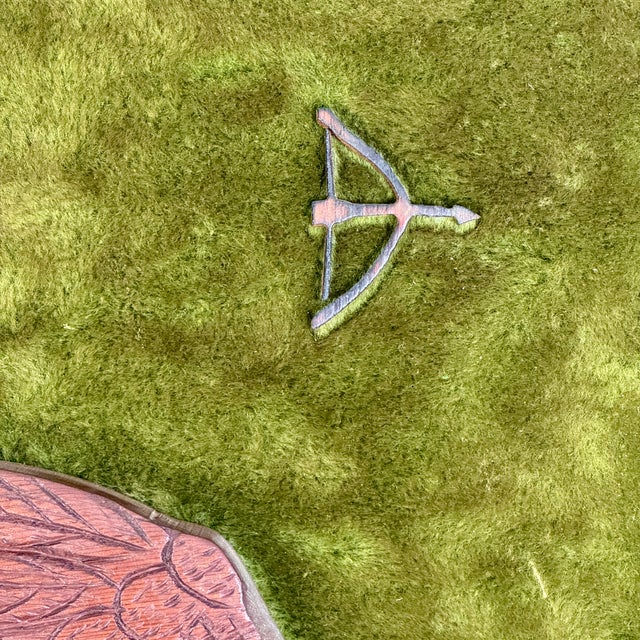 Wood Early 20th Century Framed Wood Carved Native American Wall Collage Against Rug Backdrop For Sale - Image 7 of 12