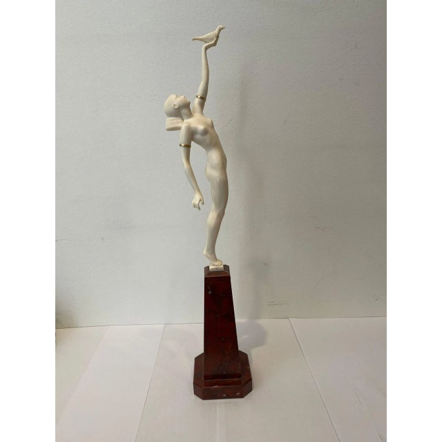 Brown Pierre Le Faguays, Message of Love, 1925-1930, Marble For Sale - Image 8 of 18