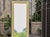 French Giltwood and Green Painted Wedding Mirror With Beaded Frame, Circa 1920 For Sale In Atlanta - Image 6 of 9