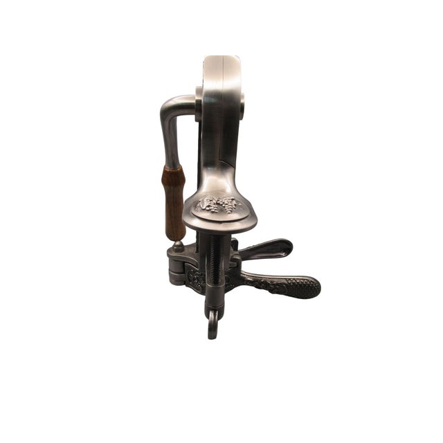 Antique Style Champion 1897 Table Clamp Cork Screw Wine Bottle Opener Ornate Design Rogar For Sale - Image 4 of 9