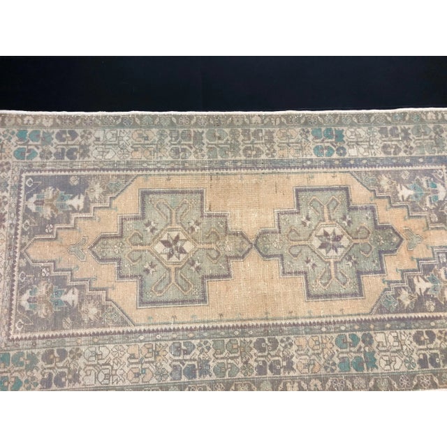 Textile Orange Vintage Faded Turkish Oushak Handmade Wool Rug For Sale - Image 7 of 11