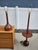 1950s Mid Century Modern Danish Teak Bulb Lamps - Floor and Table - A Pair For Sale In Denver - Image 6 of 8