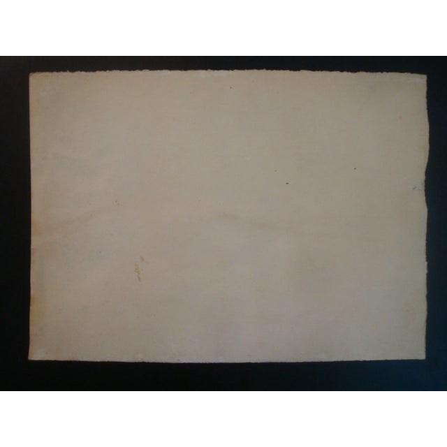 1940s Watercolor Painting Farmer in Field Wpa Style For Sale In Richmond - Image 6 of 6