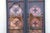 Blue Antique Victorian Gothic Hand-Painted Stained Glass Windows in Wood Frames, Circa 1900 – Pair For Sale - Image 8 of 18