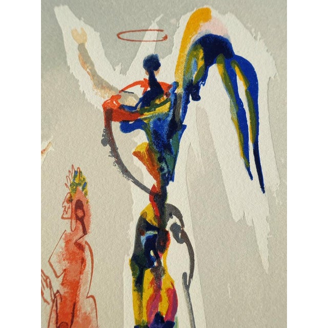 Salvador Dali, Dante et deux anges, Etching For Sale - Image 4 of 6