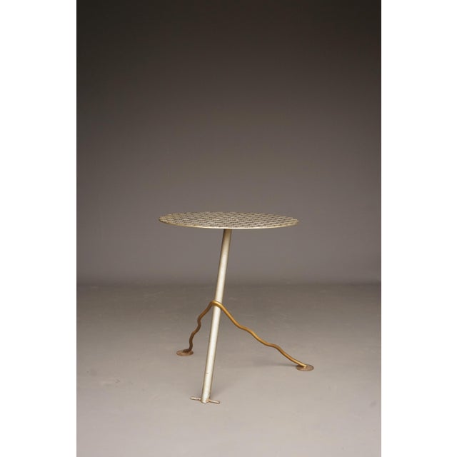 Postmodern Industrial Metal Garden Table, 1980s For Sale - Image 4 of 12