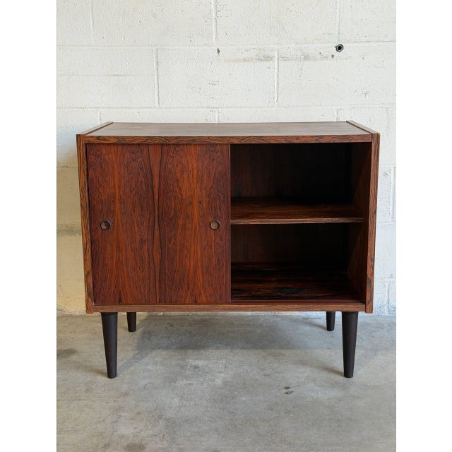 Rosewood Sliding-Door Sideboard Danish Mid-Century Modern 1960s For Sale - Image 4 of 11