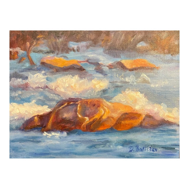 Diane Balister River Landscape Oil Painting For Sale