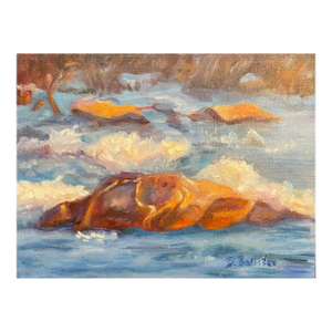 Diane Balister River Landscape Oil Painting