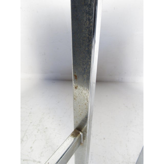 1970s Pair of Mid-Century Modern Chrome Lounge Chairs - 2 Pieces For Sale - Image 10 of 12