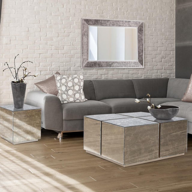 2020s Paxton Mirrored Side Table For Sale - Image 5 of 7