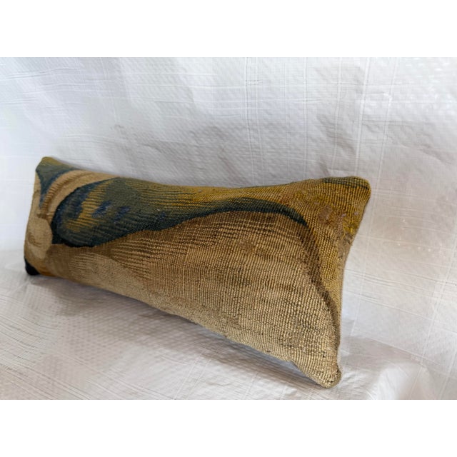 Baroque 17th Century Antique Brussels Tapestry Pillow For Sale - Image 3 of 6