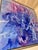 Blue Blue Iris Framed Oil on Canvas by Shelly Gurton "Dreaming in Blue" For Sale - Image 8 of 9