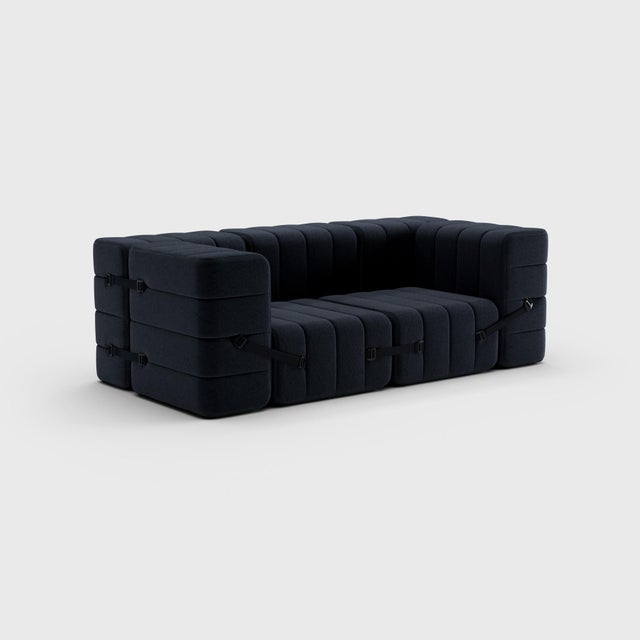 The classic seven. Why not turn a modular sofa into a classic sofa. A really compact, cosy couch with full armrests. And...