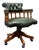 English Chesterfield Captain Desk Chair For Sale