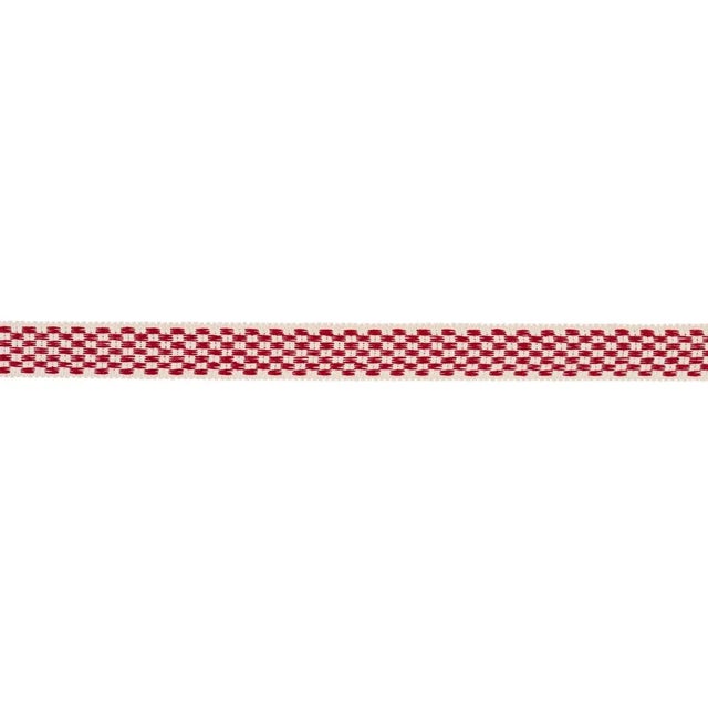 Inspired by an 18th-century fabric that was used for curtains and valances, this wonderfully simple checkered trim is 1.25...
