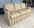 American Wesley Hall Traditional Tan Sofa With Pleated Skirt For Sale - Image 3 of 11