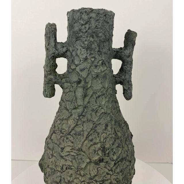 Vallauris Glazed Ceramic Vase For Sale - Image 10 of 10