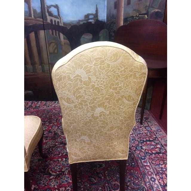 Vintage Yellow Accent Chairs, the Pair For Sale - Image 9 of 11