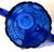 Add a brilliant pop of jewel-toned color to your tablescape with this striking vintage cobalt blue pressed glass vase....