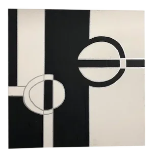Contemporary Black and White Acrylic Painting on Canvas by Susan Cohen