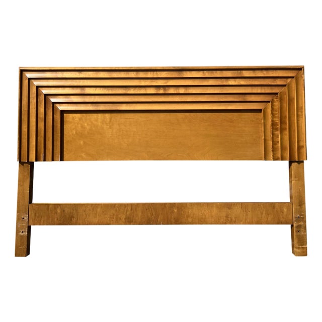 Vintage Edmond Spence Swedish Full Headboard in Mid Century Modern Style For Sale
