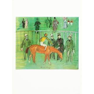 1970 After Raoul Dufy "The Thoroughbred", Full-Color Parisian Print For Sale
