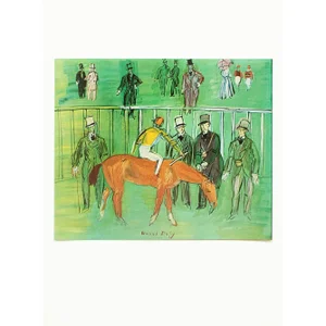 1970 After Raoul Dufy "The Thoroughbred", Full-Color Parisian Print