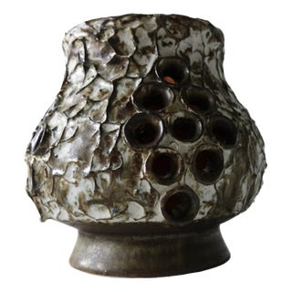 Vintage Handmade Ceramic Pot by Bruno Karlsson for Ego For Sale