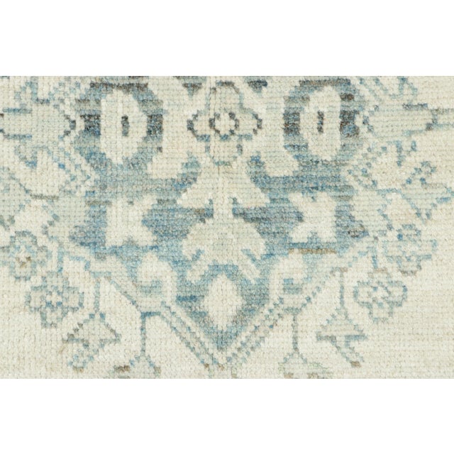 Traditional Rug & Kilim's Classic Oriental Square Rug with Slate Blue Medallion For Sale - Image 3 of 3