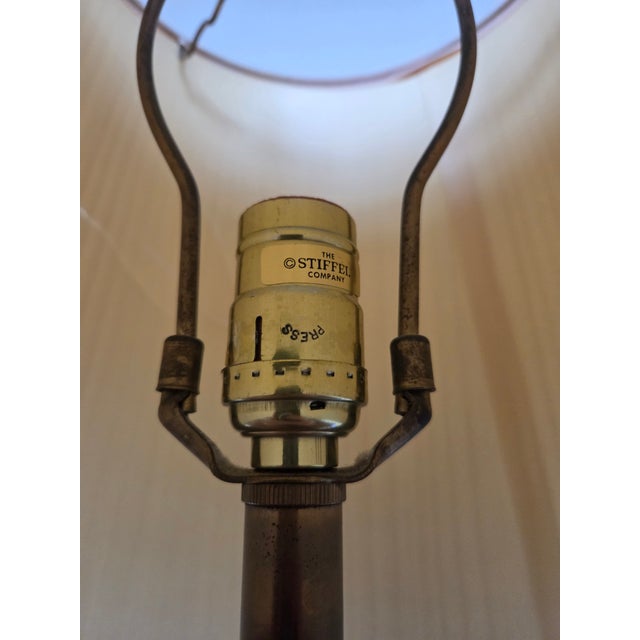 1960s Neoclassical Revival Brass Stiffel Baluster Table Lamp For Sale - Image 9 of 10