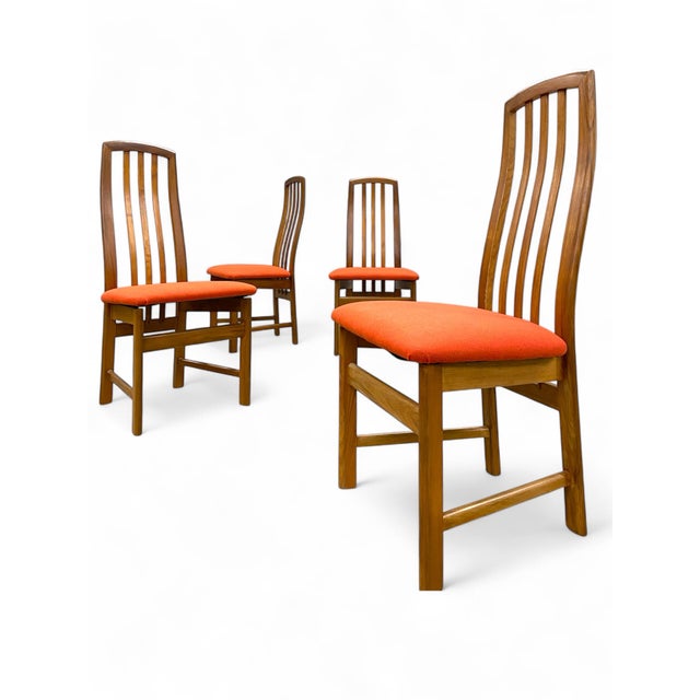 1960s 1960s Set of Four Teak Post Modern Dining Chairs For Sale - Image 5 of 5