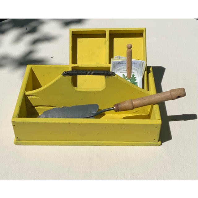 1900 - 1909 1900s Set of 2, English Handmade Wooden Garden Caddy For Sale - Image 5 of 18