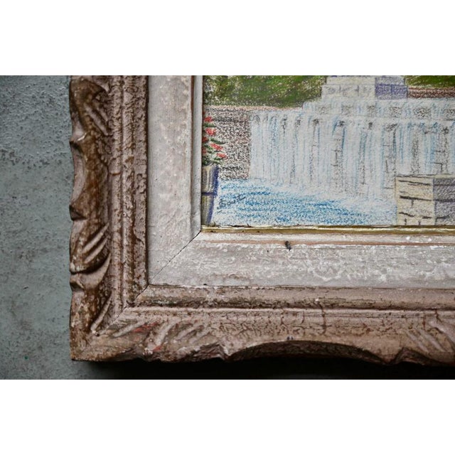 Fountain Scene, 1920s, Drawing, Framed For Sale - Image 3 of 7