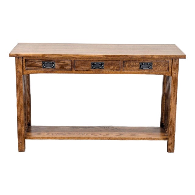 Mission Style Console Table For Sale