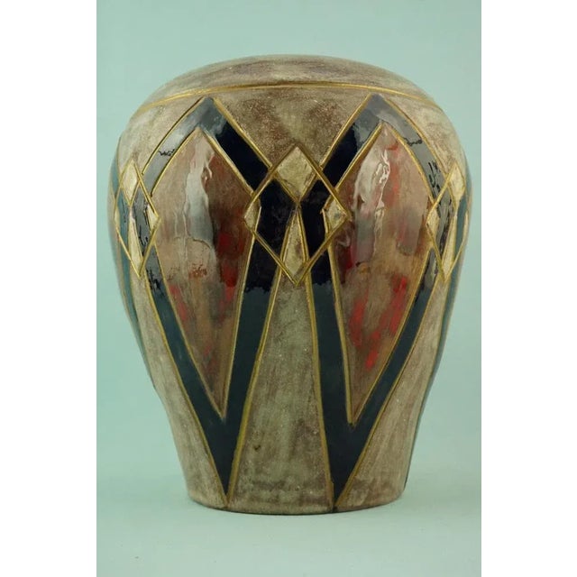 Vintage Italian Lustre Ceramic Vase by Emilia Palomba, 1950s For Sale - Image 11 of 18