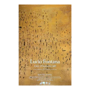 Vintage 1988 Lucio Fontana London Exhibition Poster/Arte Povera